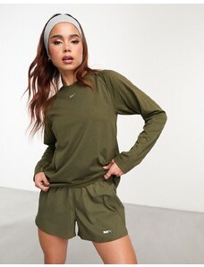 PUMA Running - Evolve - T-shirt a maniche lunghe color kaki-Verde