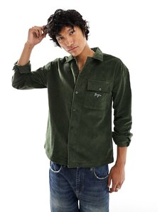 Denim Project - Camicia verde in velluto a coste