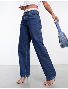 Calvin Klein Jeans - Jeans dritti stile anni '90 lavaggio medio-Blu