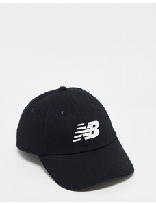 New Balance - Cappello con visiera nero con logo
