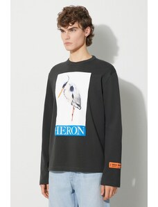 Heron Preston top a maniche lunghe in cotone Heron Painted Ls Tee HMAB026F23JER0021046