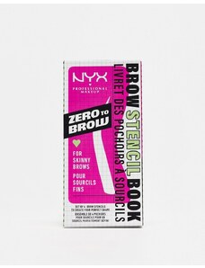 NYX Professional Makeup - Stencil Zero to Brow per sopracciglia sottili-Nessun colore