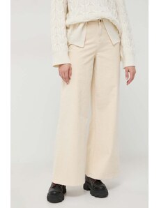 MAX&Co. pantaloni in velluto a coste colore beige