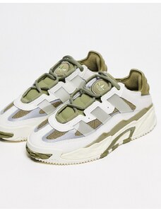 adidas Originals - Niteball - Sneakers bianco sporco e verde oliva