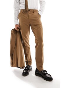 Selected Homme - Pantaloni slim da abito beige-Neutro