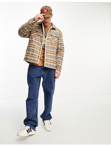 Cotton On - Camicia giacca a quadri multicolore con fodera effetto teddy