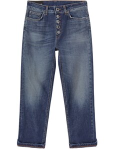 Dondup Jeans cropped Koons bottoni gioiello