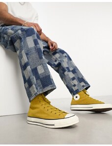 Converse - Chuck 70 Hi - Sneakers alte in camoscio giallo senape