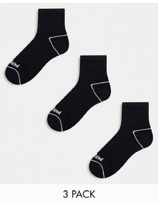 Timberland - Bowden - Confezione da 3 paia di calzini neri-Nero