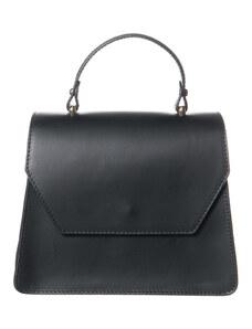 Leather Trend Dessi - Pochette da Donna Nero In Vera Pelle