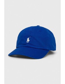Polo Ralph Lauren berretto da baseball in cotone colore blu
