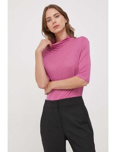 Sisley maglieta con aggiunta di lana colore rosa
