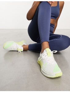 Nike Training - Metcon 9 - Sneakers bianche e lime-Bianco