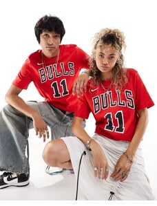 Nike Basketball - NBA Chicago Bulls Demar Derozan Essential - T-shirt unisex rossa con stampa-Rosso