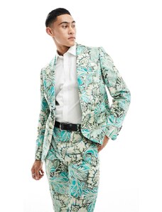 Twisted Tailor - Morris - Giacca da abito verde a fiori