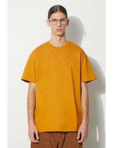Carhartt WIP t-shirt in cotone uomo colore arancione