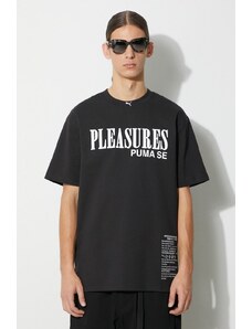 Puma t-shirt in cotone PUMA x PLEASURES Typo Tee uomo colore nero 620878