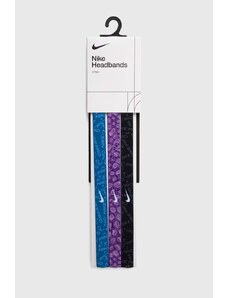 Nike cerchietti Printed pacco da 3 colore nero
