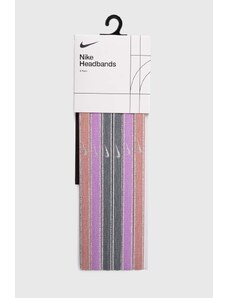 Nike cerchietti Swoosh pacco da 6 colore grigio