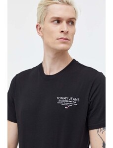Tommy Jeans t-shirt in cotone uomo colore nero