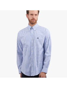 Brooks Brothers Camicia casual Regular Fit non-iron in cotone Supima elasticizzato a righe blu con colletto button-down - male Camicie sportive Blu XXL