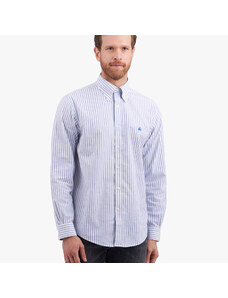 Brooks Brothers Camicia casual Regular Fit non-iron in cotone elasticizzato a righe blu con colletto button-down - male Camicie sportive Blu chiaro M
