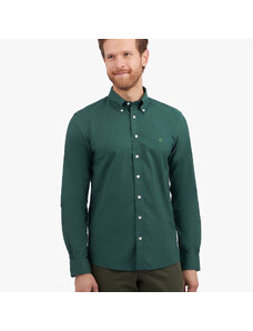 Brooks Brothers Camicia verde Slim Fit non-iron in cotone elasticizzato con collo button-down - male Camicie sportive Verde L