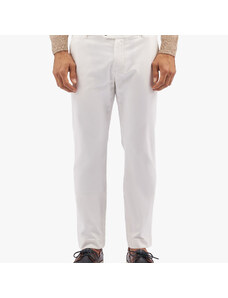Brooks Brothers Pantalone chino in cotone elasticizzato bianco - male Pantaloni casual Bianco 30