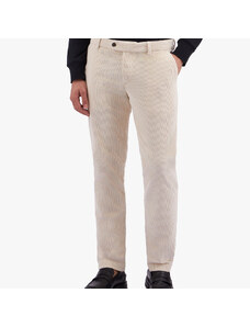 Brooks Brothers Pantalone bianco in velluto a coste di cotone elasticizzato - male Pantaloni casual Bianco 30