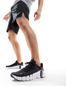 Nike Training - Free Metcon 5 - Sneakers nere e bianche-Nero