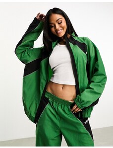 ASOS Weekend Collective - Giacca sportiva oversize in nylon verde