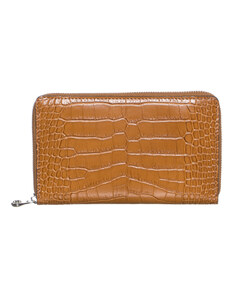 Leather Trend Nirani - Portafogli Arancione In Vera Pelle 100% made in Italy