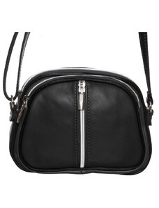 Leather Trend Fenu - Flap Bag da Donna Nero In Vera Pelle