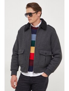 United Colors of Benetton giacca in misto lana colore grigio