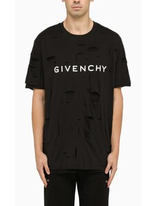 Givenchy T-shirt ampia nera effetto cut-out