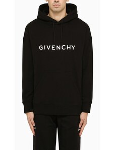 Givenchy Felpa logata nera con cappuccio