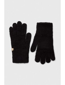 Granadilla guanti con aggiunta di lana colore nero