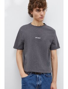 Les Deux t-shirt in cotone uomo colore grigio