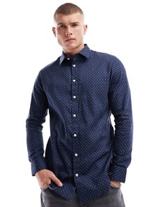 Selected Homme - Camicia a maniche lunghe blu navy