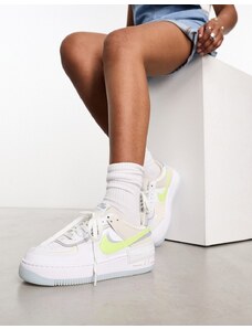 Nike Air - Force 1 Shadow - Sneakers bianche e limone-Bianco