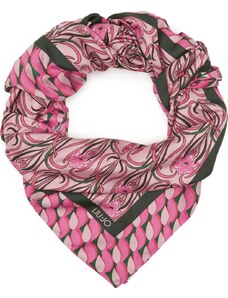 LIU •JO Scarf with jewel print, Sciarpe E Foulard Beige Donna