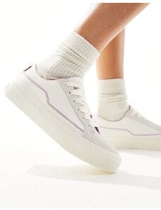 Levi's - Decon - Sneakers color crema in camoscio con logo-Bianco