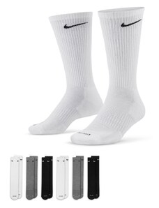 Nike Training - Everyday Cushioned Plus - Confezione da 6 paia di calzini ammortizzati multicolore