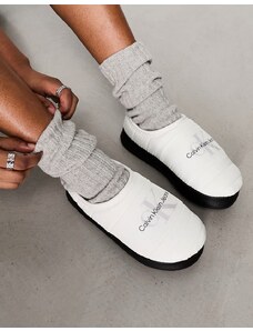 Calvin Klein Jeans - Pantofole bianche-Nero