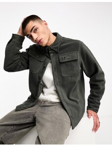 Fred Perry - Giacca in pile verde prato