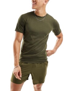 PUMA - Training Evolve - T-shirt kaki-Verde