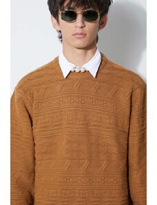 Ader Error maglione in lana Seltic Knit uomo colore marrone BMADFWKT0305