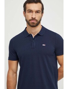 Tommy Jeans polo in cotone colore blu navy DM0DM18312