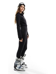 ASOS 4505 - Ski - Tuta da sci impermeabile skinny nera con cintura-Nero