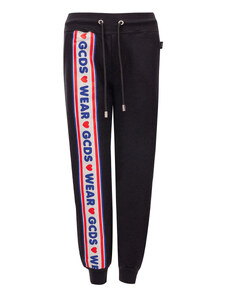 Pantalone Jogging nero con Logo GCDS M Nero 2000000009094